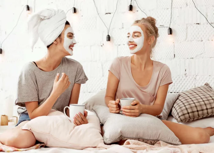 Two young women are discussing the 10 best skin care tips of all time